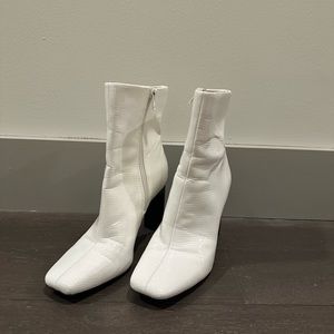 White Ankle Boots